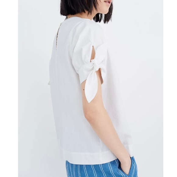 Madewell Denim Tie-Cuff Shirt - Picture 9 of 10